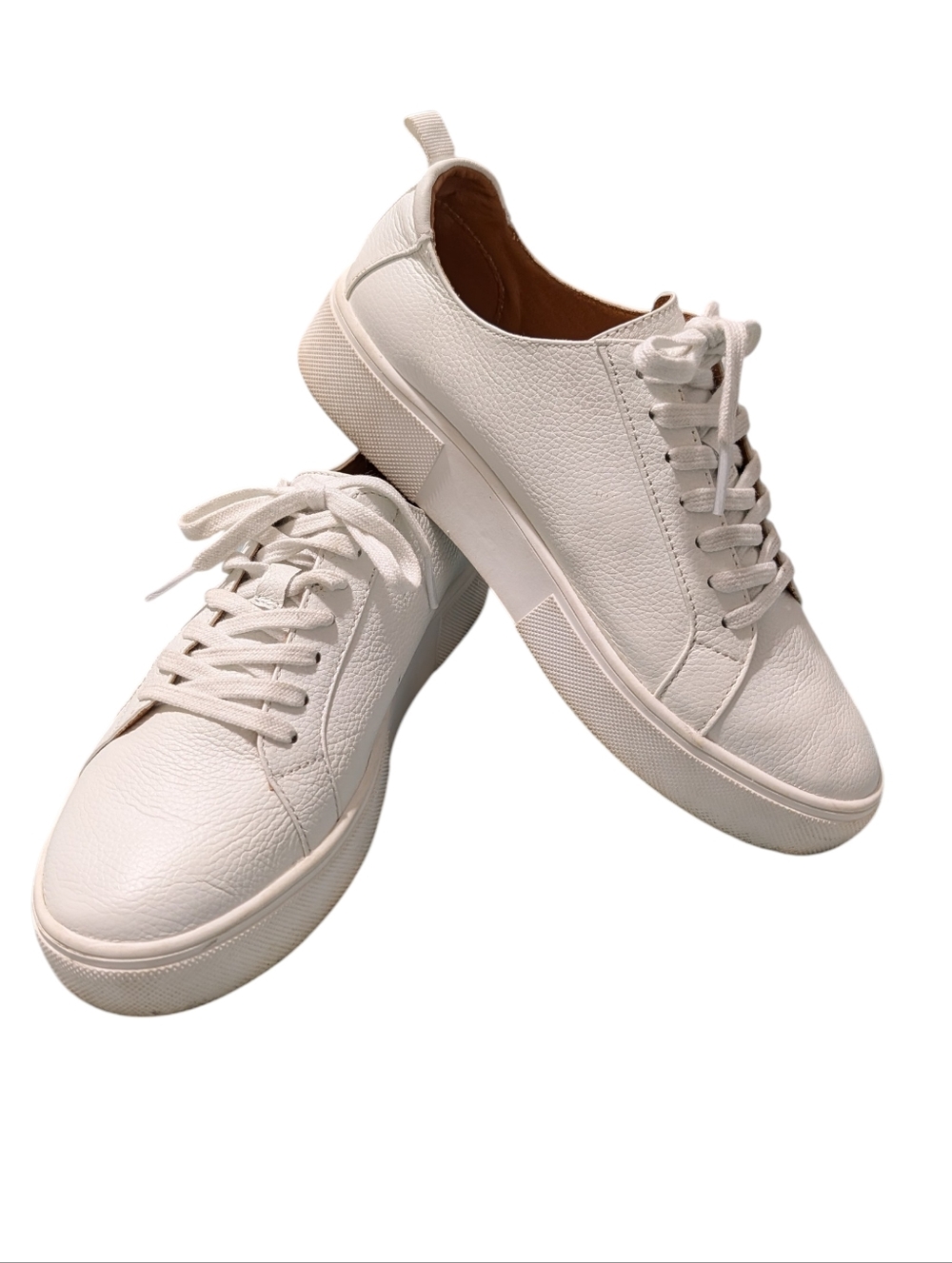 Sole Society Zamilio White Leather Sneakers Women's 7.5